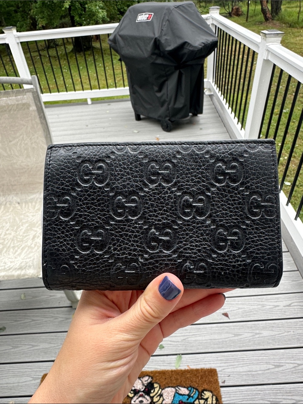 Gucci Black Embossed GG Leather Wallet - Picture 4 of 15